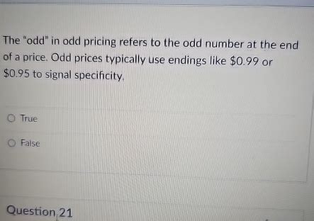 odd pricing refers to the practice of:|How Odd.